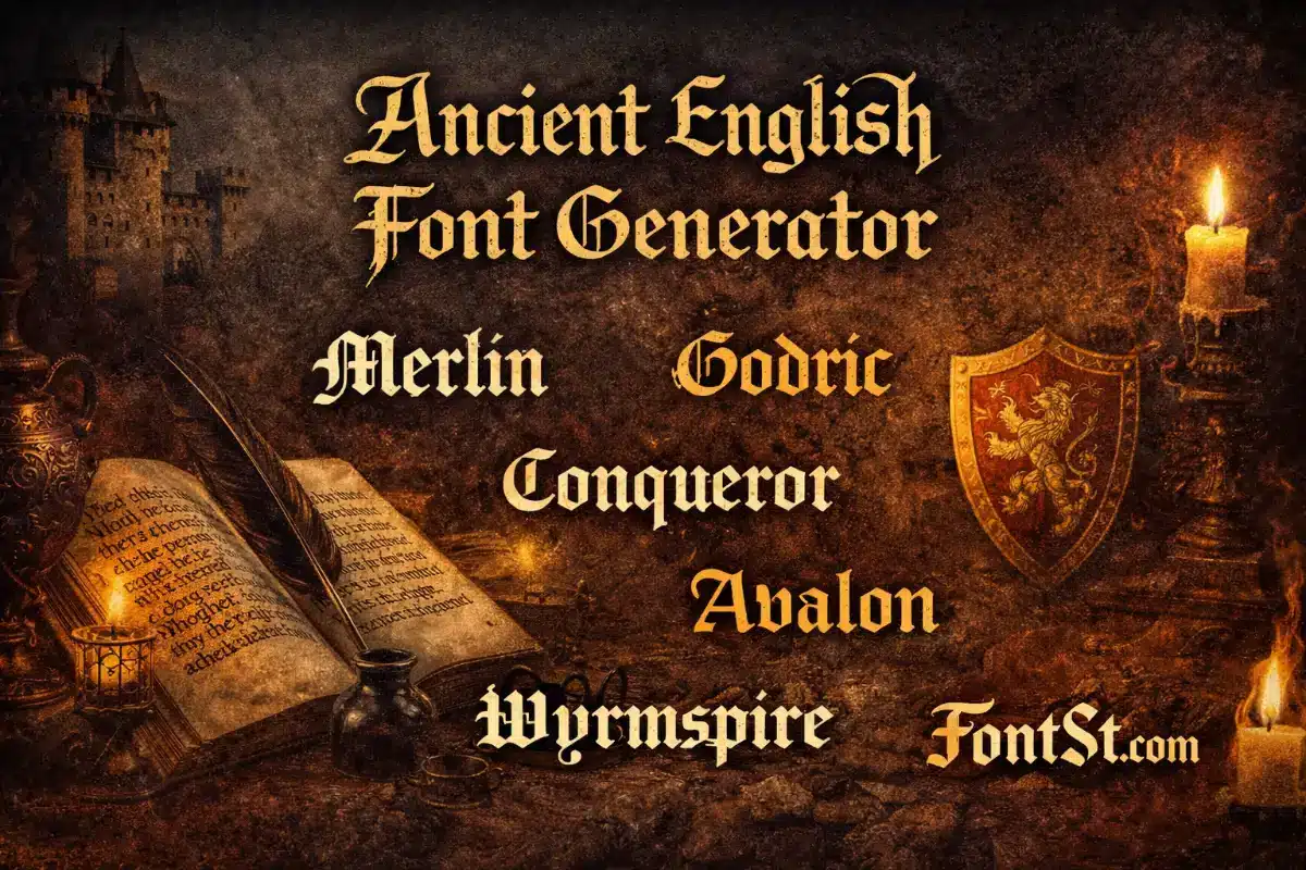 Ancient English Font
