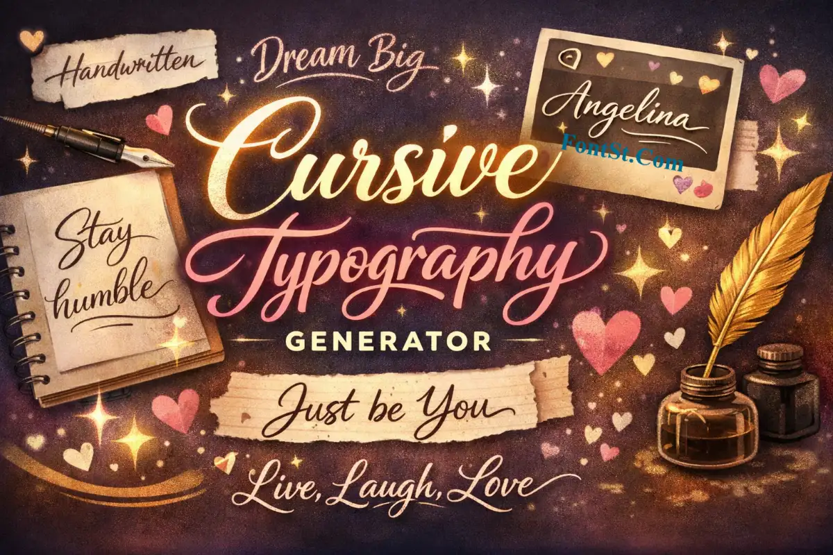 Cursive Typography