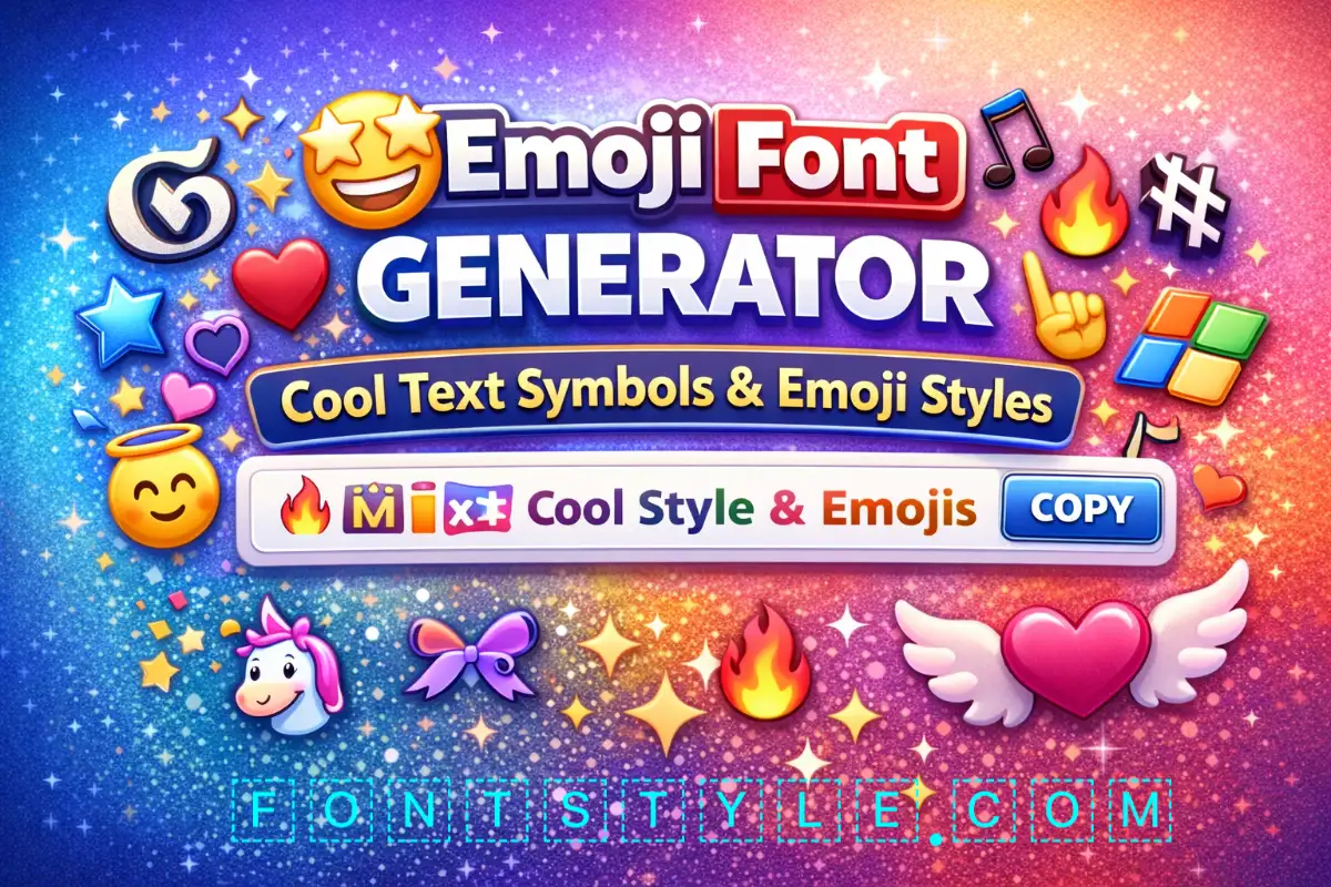 Emoji and fonts copy paste