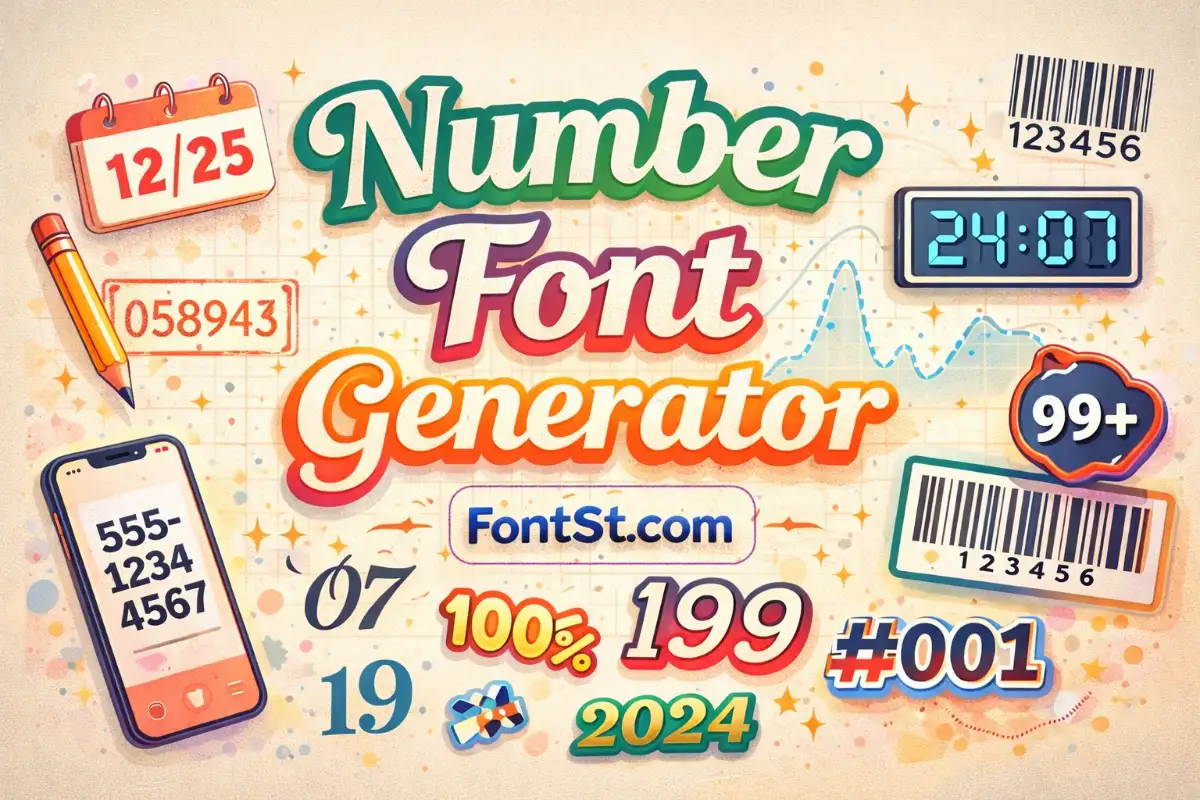 Number Font