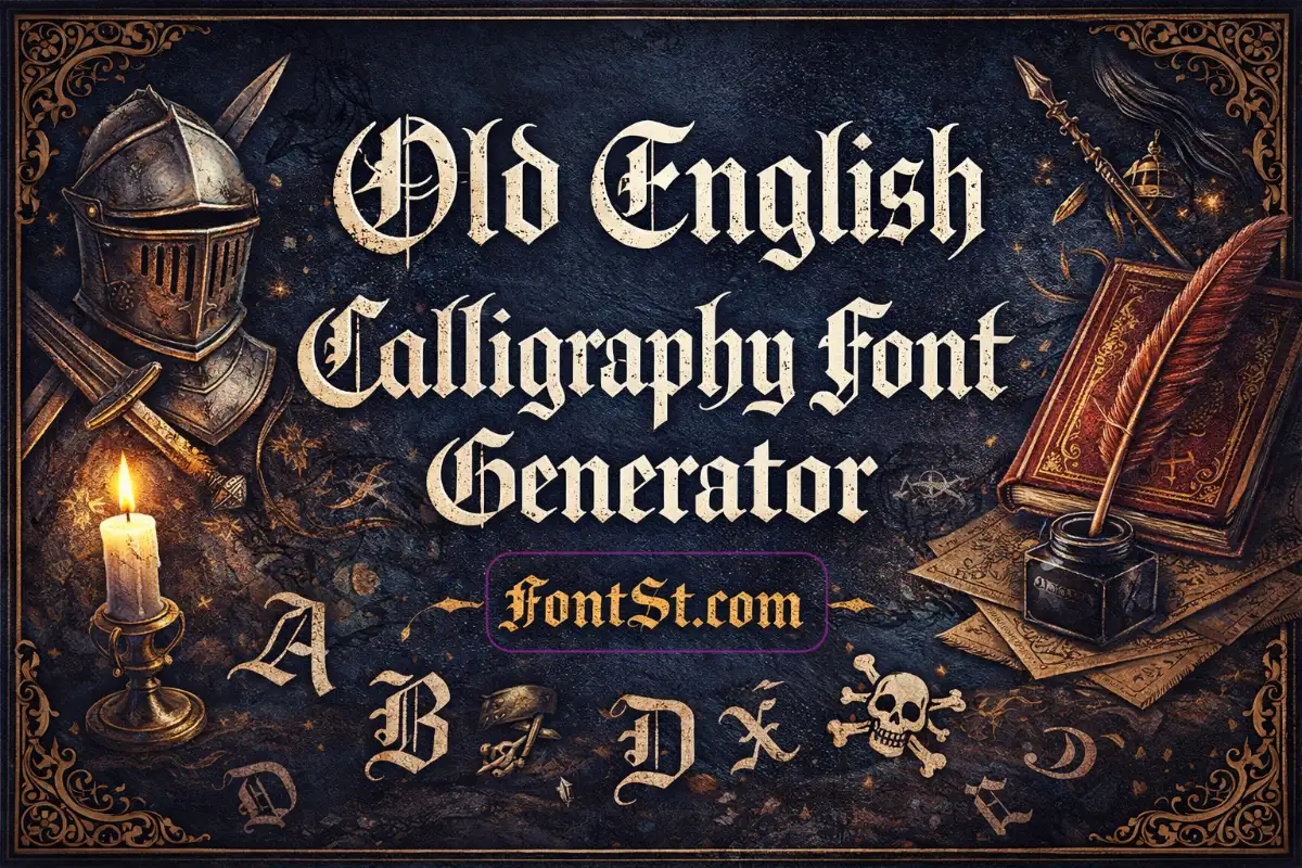 Old English Calligraphy Font