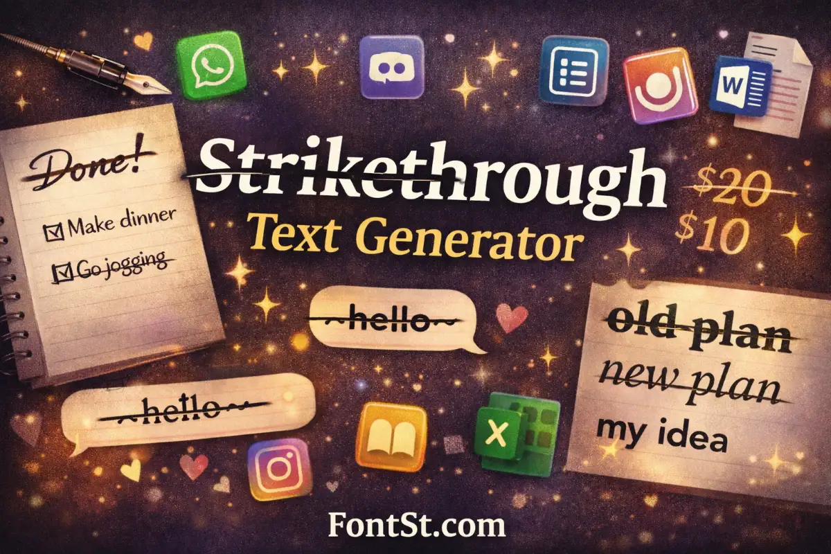 Strikethrough Text Generator