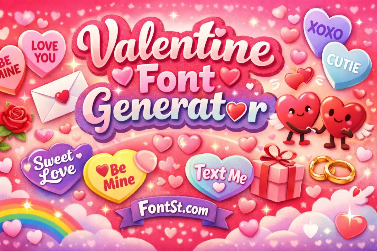 Valentine Font Generator
