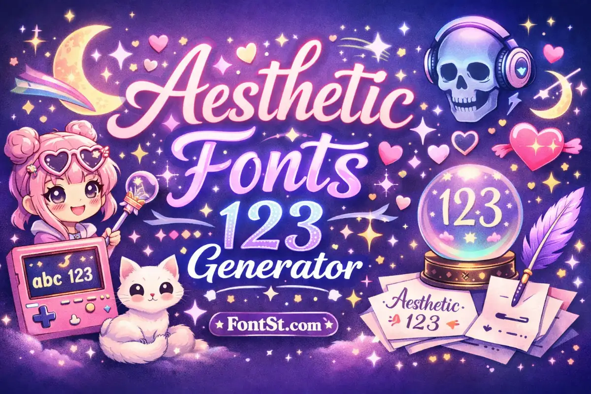 Aesthetic Fonts 123