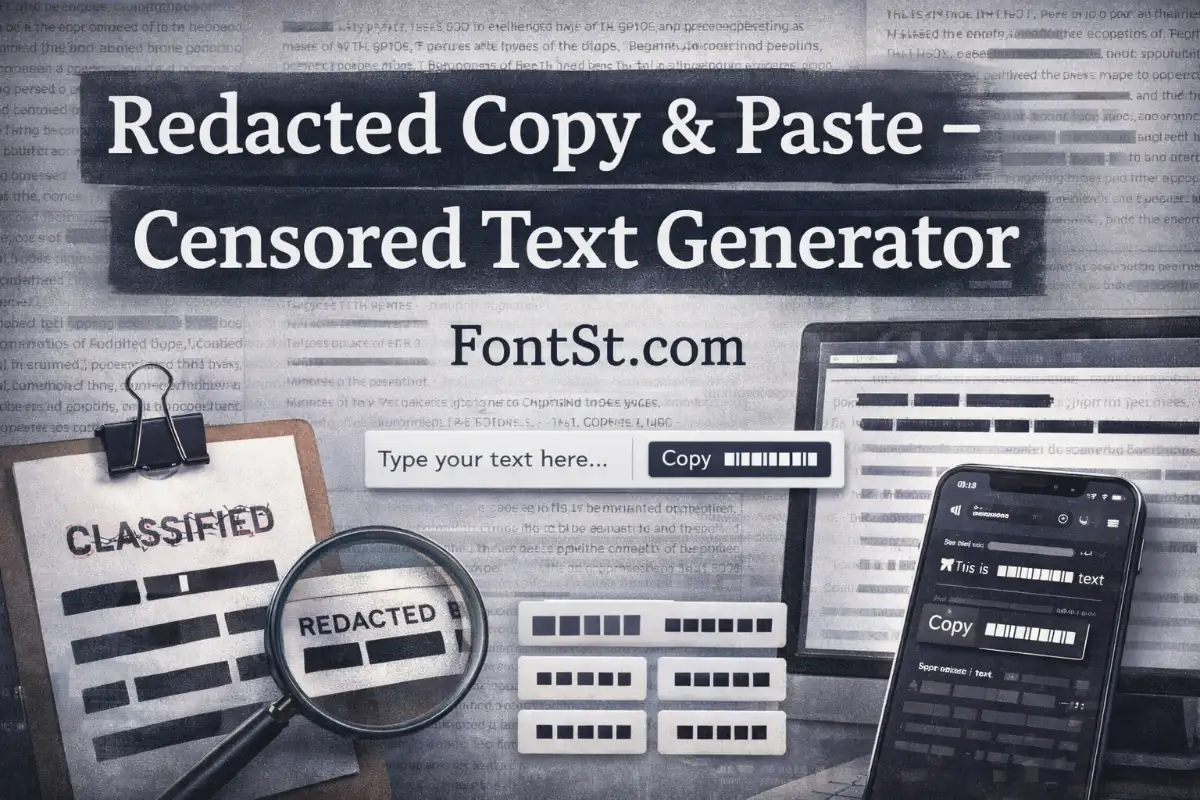 Censored text generator