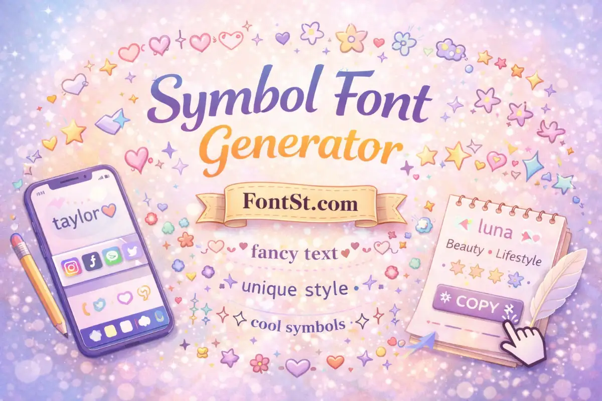 Font and symbol copy and paste