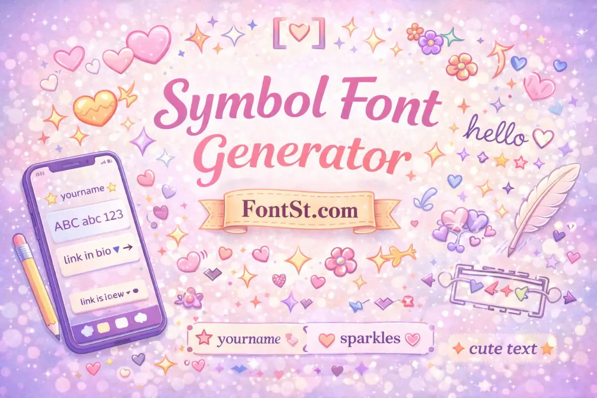 Symbol font generator
