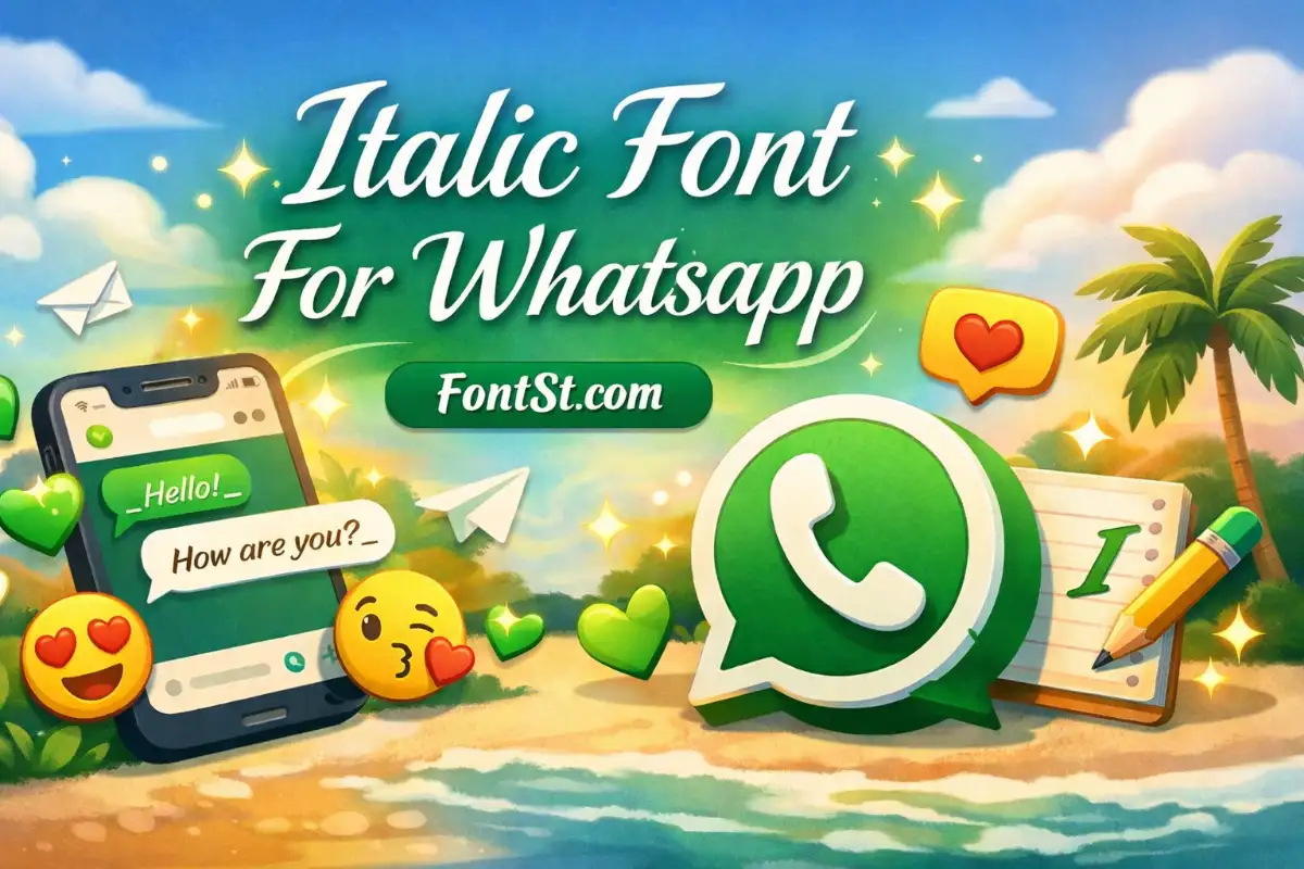 Italic Font For Whatsapp