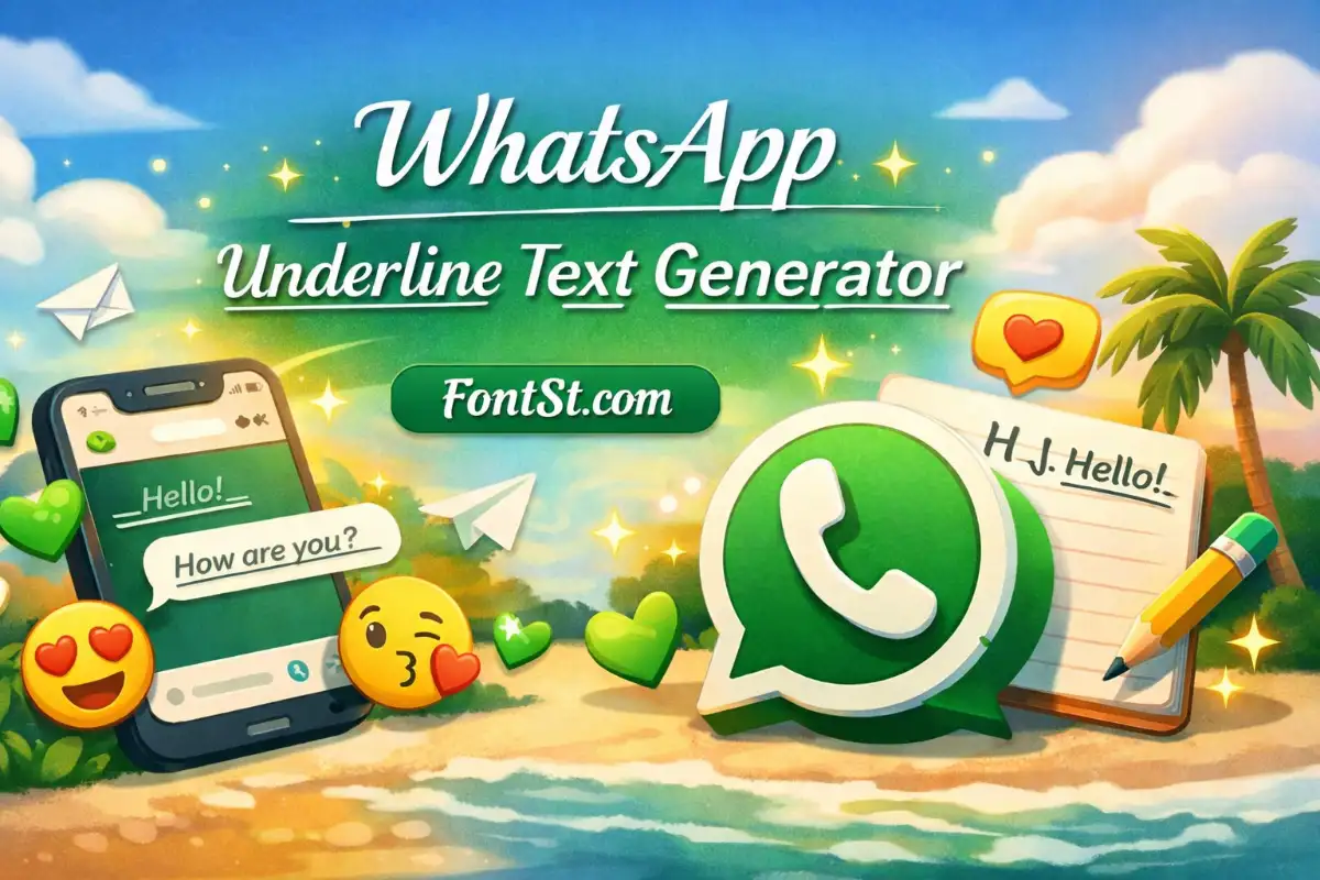 WhatsApp Underline Text