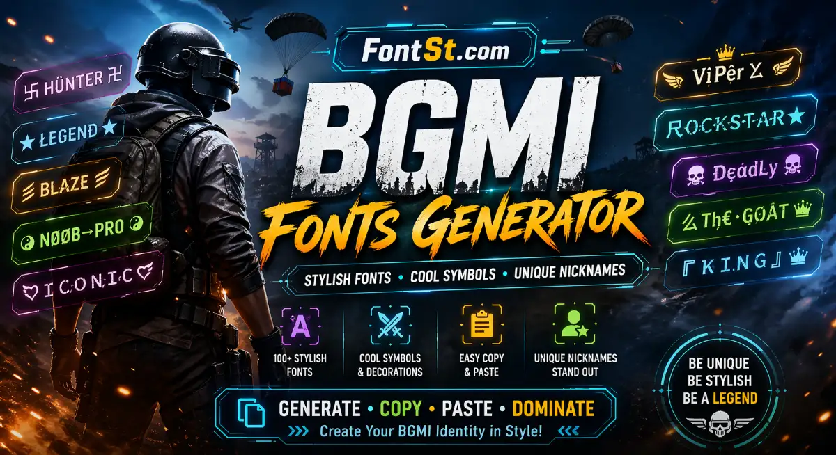 BGMI Font